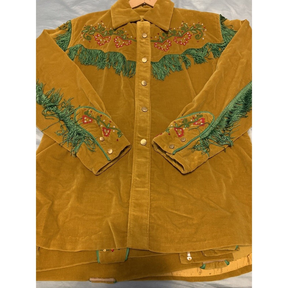 Vintage Rare Cowboy Holly Suit Set Mustard Yellow ~ Great Condition